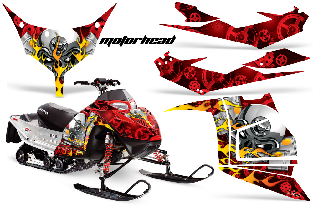 Polaris IQ Race Graphic Kit RED Motorhead JPG